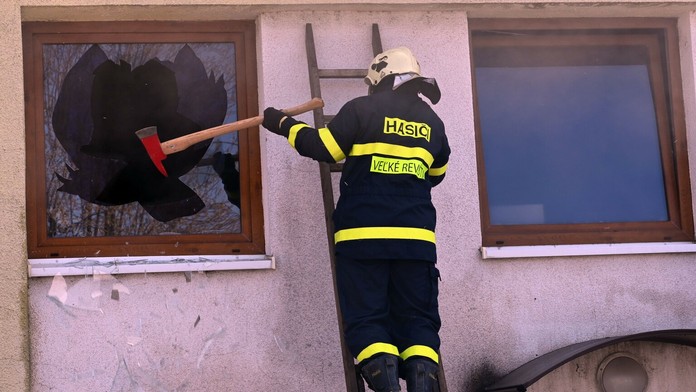 Zrejme izba, v ktorej požiar vznikol.