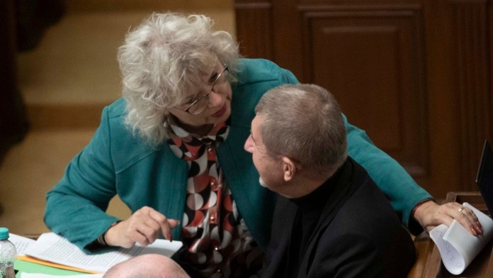 Margita Balaštíková a Andrej Babiš