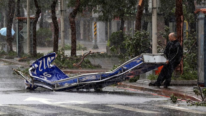 Tajfún Soudelor na Taiwane.