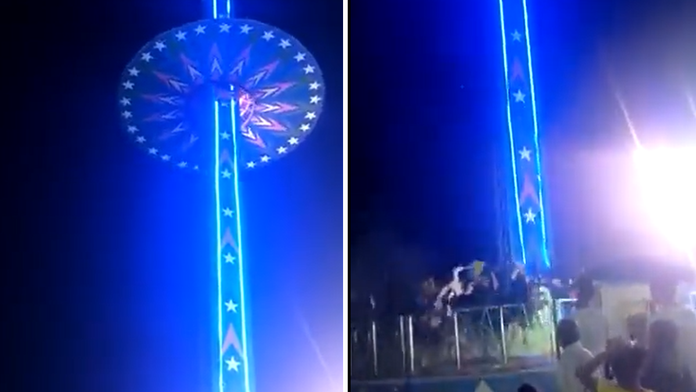 Zrútenie adrenalínovej atrakcie v Indii.