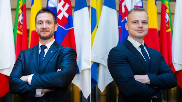 Milan Uhrík a Milan Mazurek