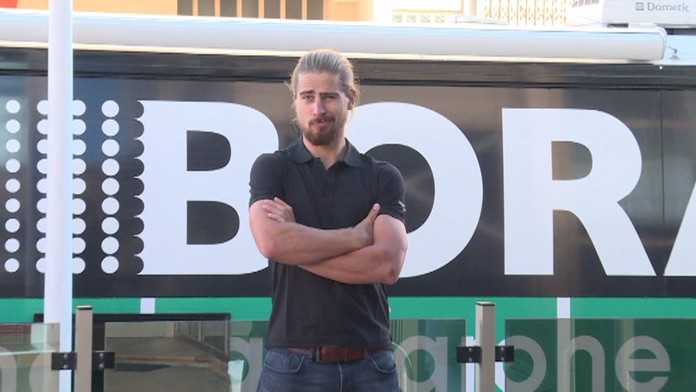 Peter Sagan na tlačovke pred Majstrovstvami Slovenska.