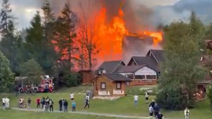 Požiar hotela MS 70.