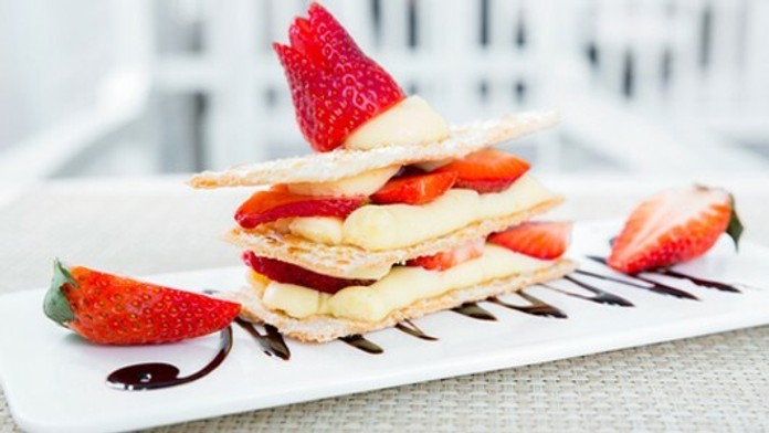 Jahodové mille-feuilles