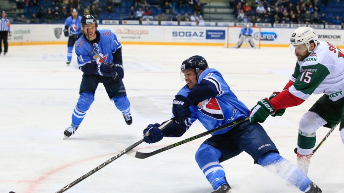 Zo zápasu Slovan - Kazaň.