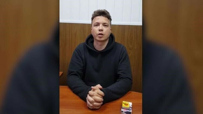 Raman Pratasevič v štátnej televízii