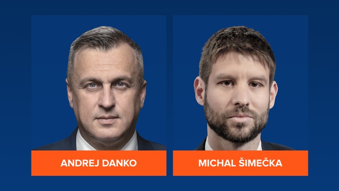 Andrej Danko a Michal Šimečka.