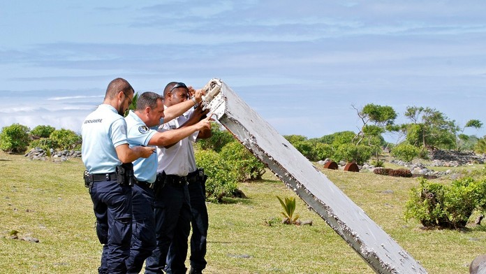 Trosky nájdené na ostrove Réunion.