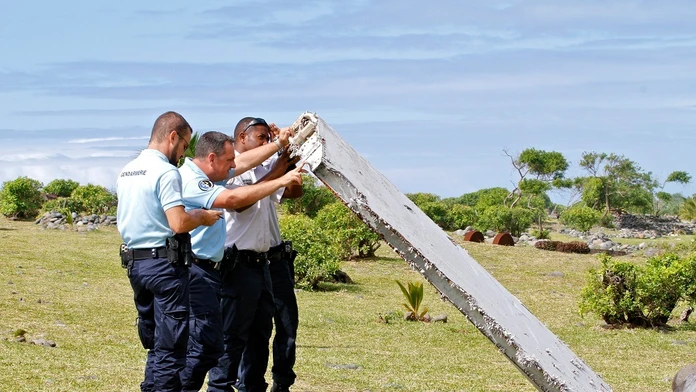 Trosky nájdené na ostrove Réunion.