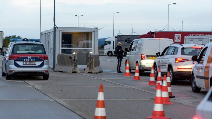 Dočasné policajné kontroly na rakúsko-slovenských hraniciach.