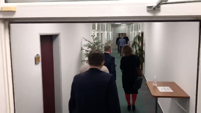 Útek Igora Matoviča pred novinármi.