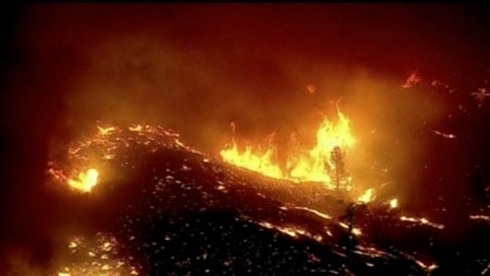 Rozsiahly požiar v Kalifornii