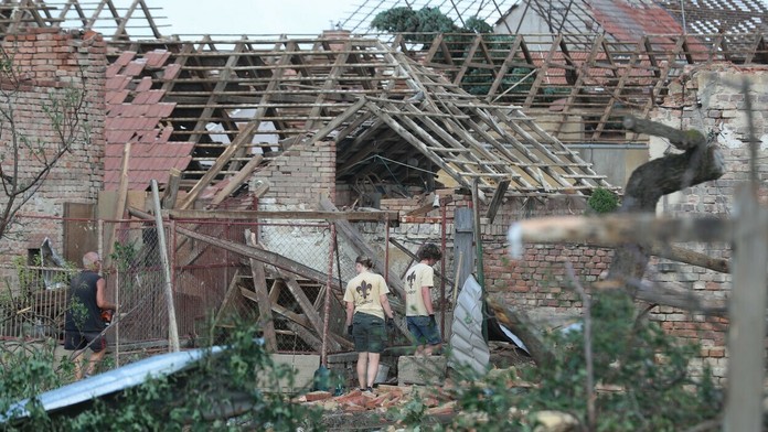 Tornádo zdevastovalo obce na južnej Morave