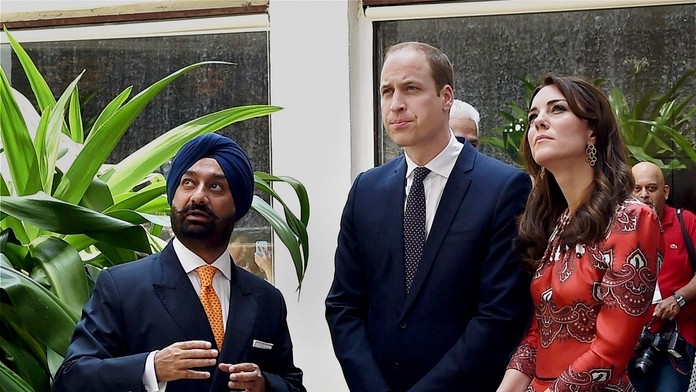 William a Kate v Indii