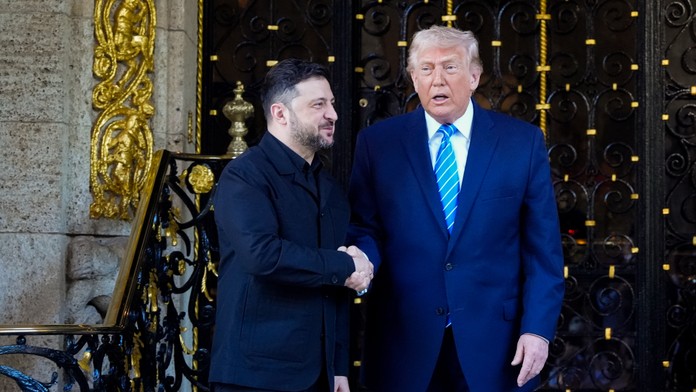 Volodymyr Zelenskyj a Donald Trump