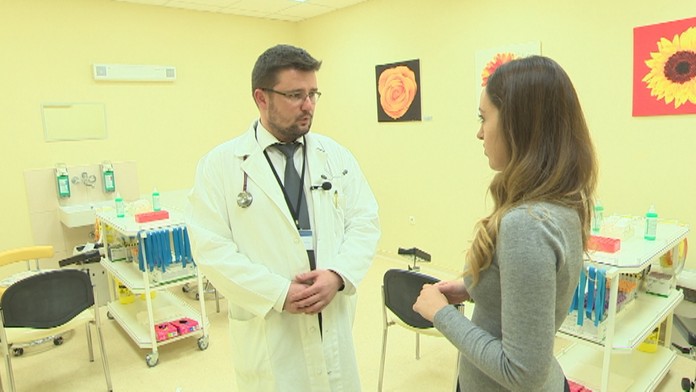 Zuzana Javorová v Národnom onkologickom ústave.