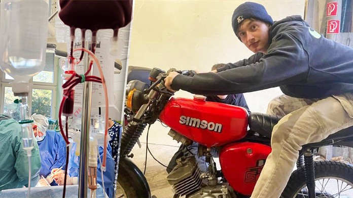 Už dýcha sám a prebudil sa z umelého spánku. Motorkára Adama (18) zrazilo auto, zachránili ho okoloidúci