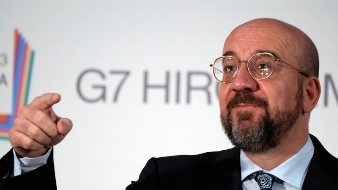 Na snímke predseda Európskej rady Charles Michel.