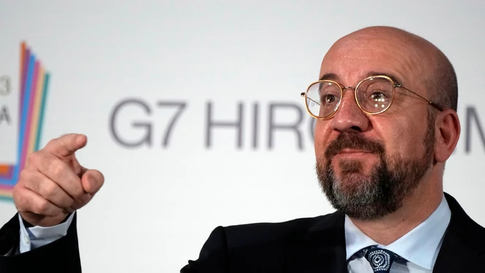 Na snímke predseda Európskej rady Charles Michel.