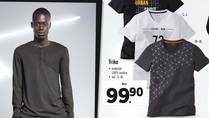 Černoch na letáku Lidl.