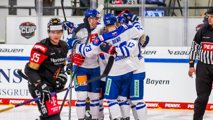 Gólová radosť hráčov Slovenska 