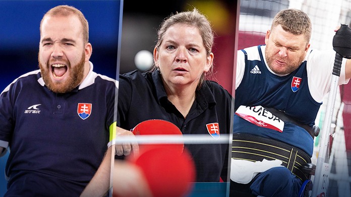 Boccista Samuel Andrejčík, parastolná tenistka Alena Kánová a paraatlét Marián Kuřeja