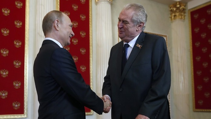Zeman a Putin.
