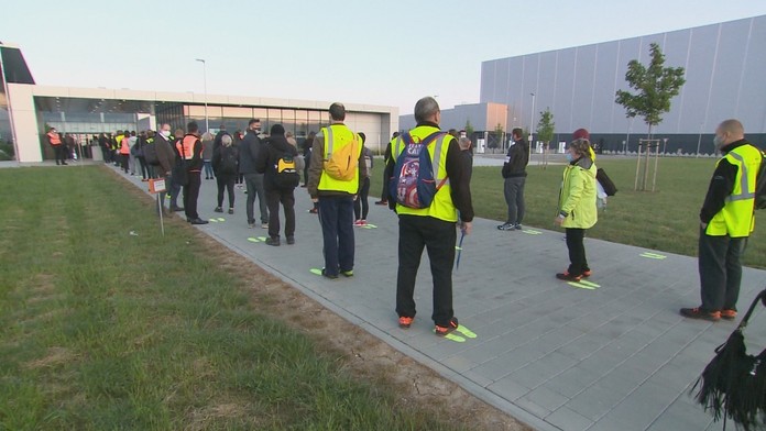 Na snímke predseda Európskej rady Charles Michel počas tlačovej konferencie na summite EÚ v Bruseli.