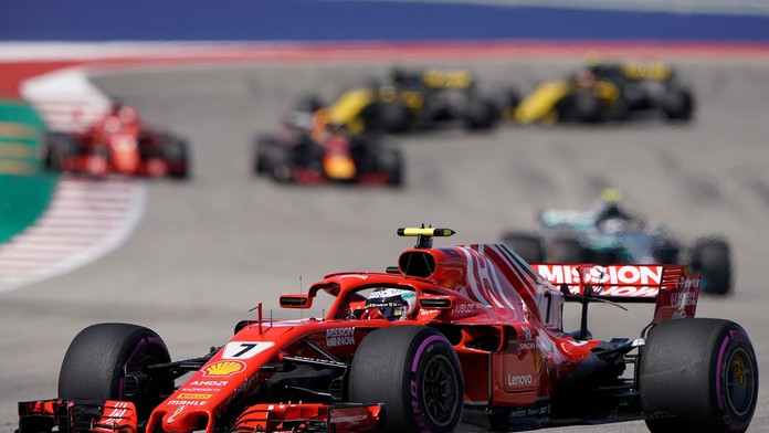 Kimi Räikkönen z Ferrari počas VC USA.