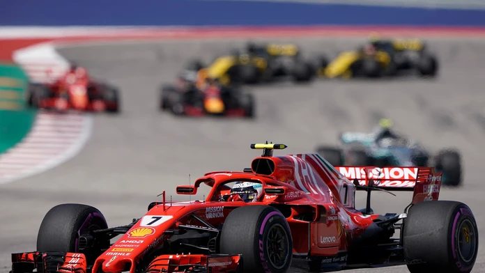 Kimi Räikkönen z Ferrari počas VC USA.