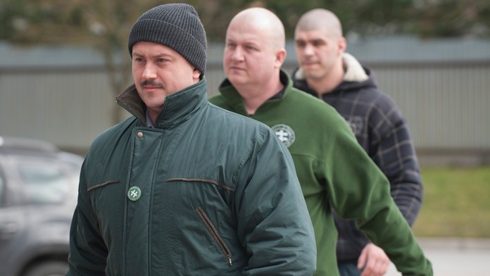 Na snímke predseda Ľudovej strany Naše Slovensko Marian Kotleba