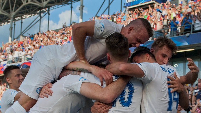 Gólová radosť našej reprezentácie do 21 rokov po góle v anglickej sieti na ME v Poľsku.