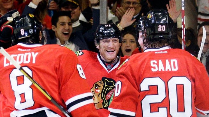 Marián Hossa na archívnej snímke.