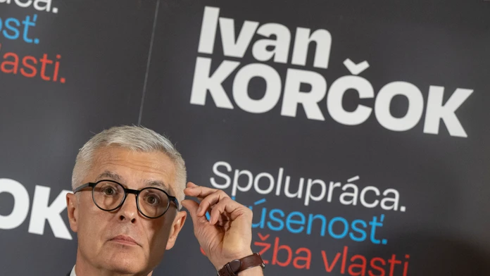 Na snímke kandidát na prezidenta Ivan Korčok