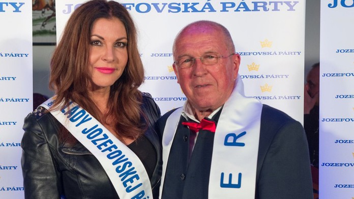 Andrea Tatarková a Viliam Fischer na Jozefovskej párty