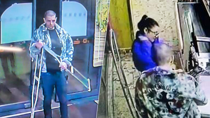 Na snímke podozrivý muž a žena, ktorí mali vykradnúť byt v Trnave.