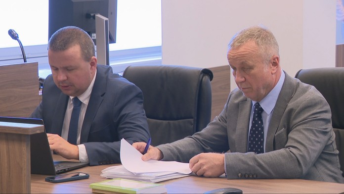 Juraj Kliment a jeho obhajca Matúš Harkabus