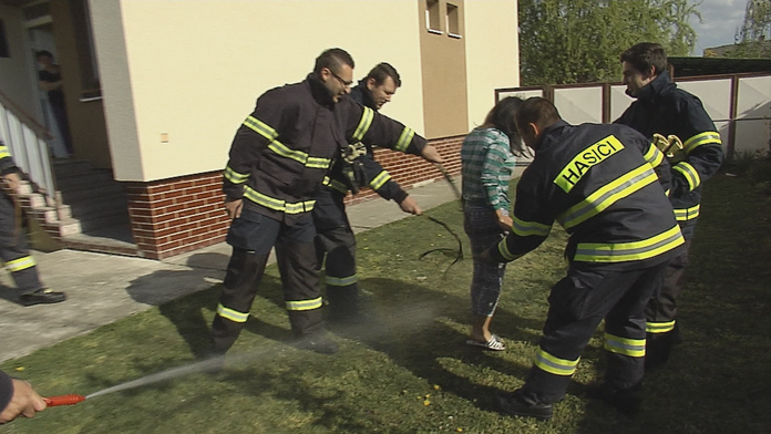 Hasiči oblievali na Polievací pondelok