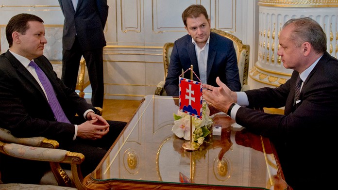 Prezident Andrej Kiska prijal  lídrov strany OĽaNO-NOVA  Igora Matoviča a Daniela Lipšica. 