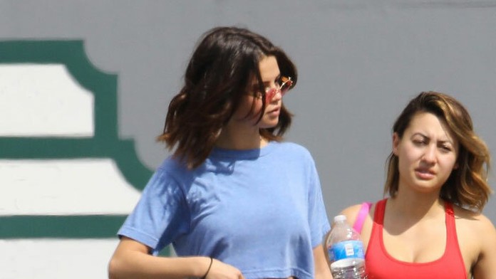 Selena Gomez po tréningu