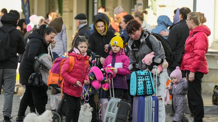 Utečenci z Ukrajiny.