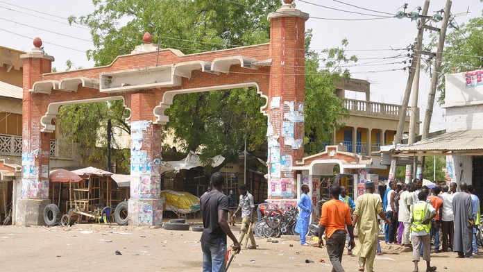 Nigéria Boko Haram- obete z výbuchu v Maiduguri- archívna snímka.