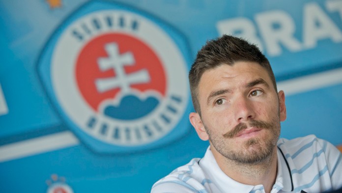Kapitán ŠK Slovan Bratislava Marko Milinkovič.