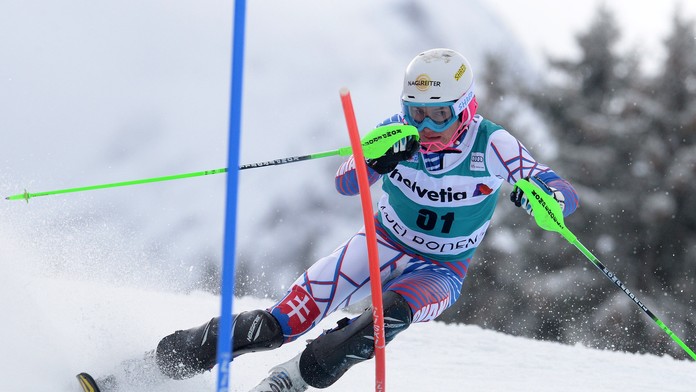 Na snímke slovenský lyžiar Adam Žampa