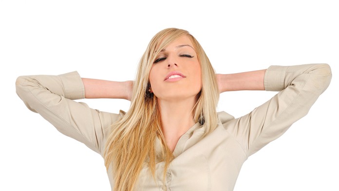 Spokojná žena - ilustračná snímka