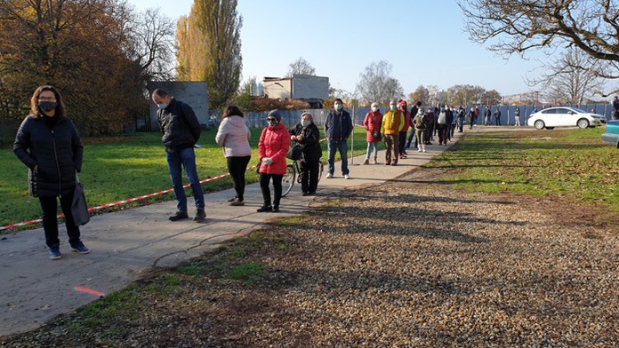 Testovanie v pohraničnej obci Drietoma, okres Trenčín.