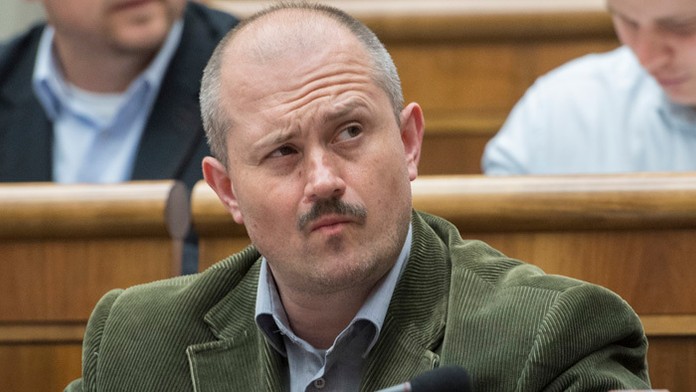 Poslanec NR SR Marián Kotleba (ĽSNS).