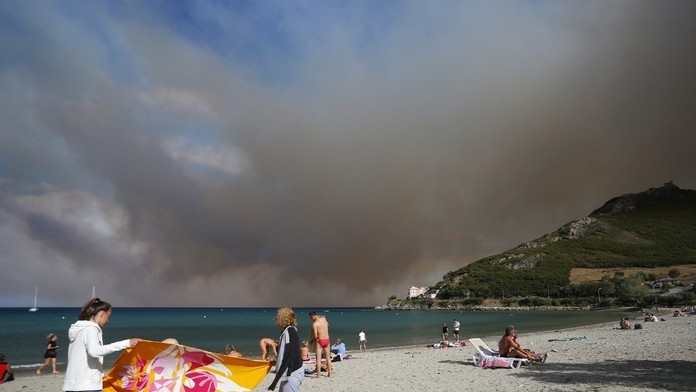 Požiare na francúzskom ostrove Korzika.