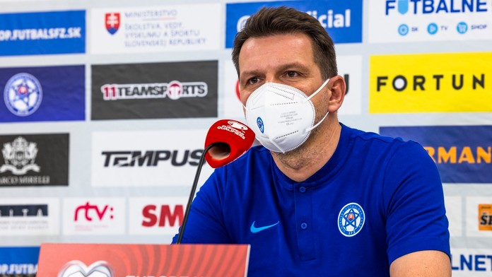 Na snímke tréner slovenskej futbalovej reprezentácie Štefan Tarkovič.
