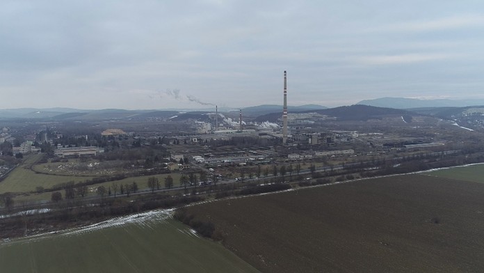 Fabrika Chemko v Strážskom.